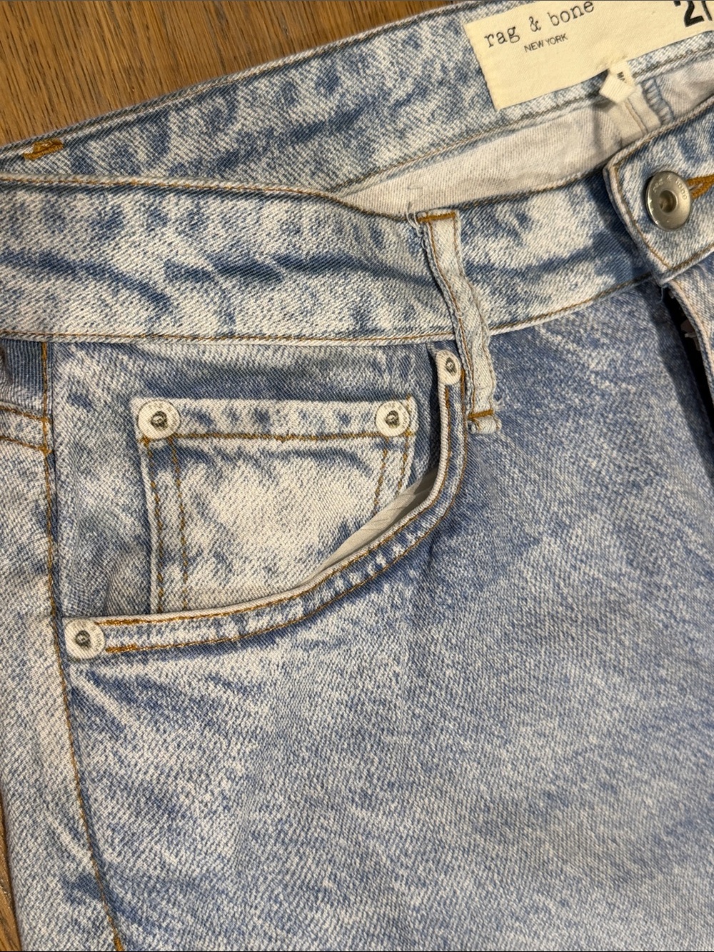 New Rag & Bone Alex Liquid High Rise Straight - Picture 6 of 13